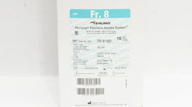 Terumo 70-8160 Pinnacle Precision Access System 8Fr x 10cm x 21G (x) - Box of 10